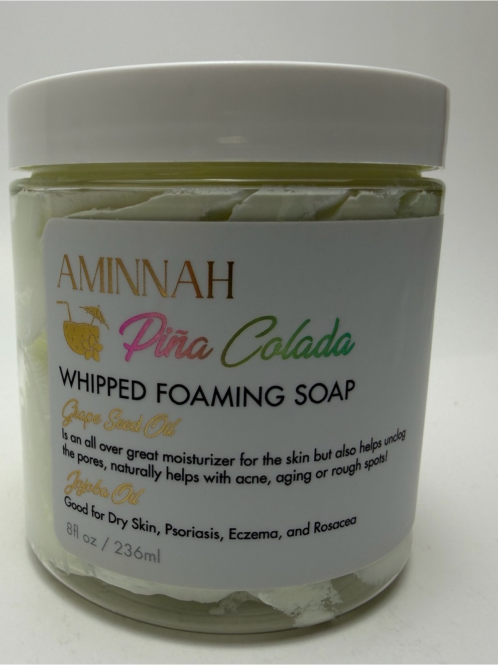 AMINNAH Piña Colada Whipped Foaming Soap - Cream